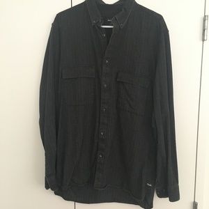 Worker Stripe Long Sleeve Regular Fit Shirt